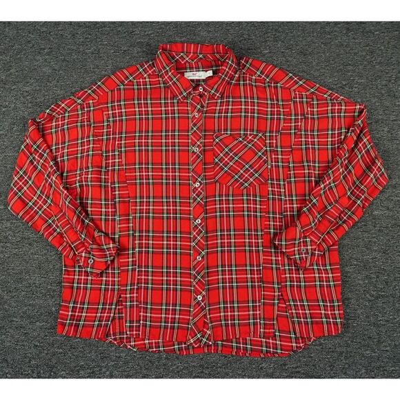 Vineyard Vines Tops - Vineyard Vines Shirt Womens 8 Red Plaid Weekend Button Down‎ Relaxed Christmas